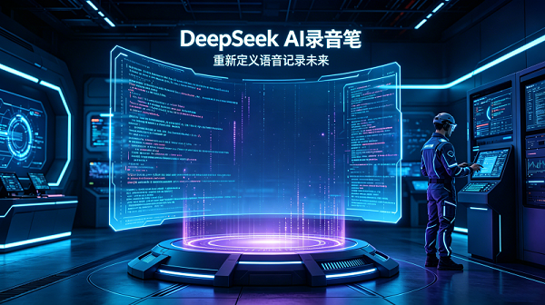 赛博朋克AI录音笔产品图生成